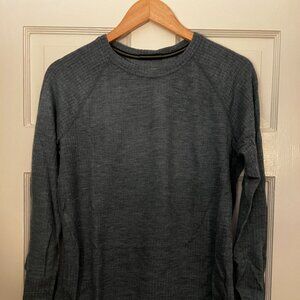 Smartwool Thermal Waffle Crew, Blue, Large